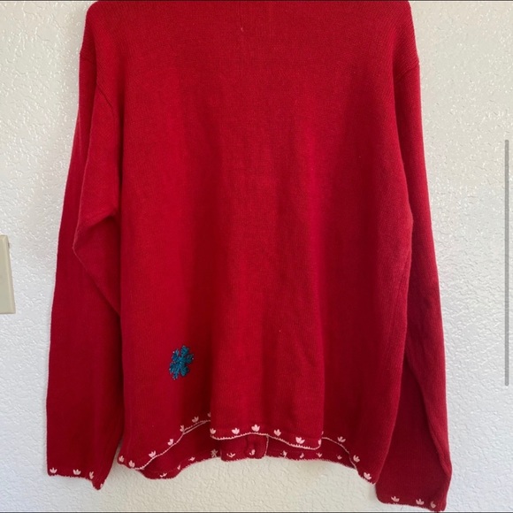 LF Furst of a kind Christmas cardigan sweater - Picture 3 of 3